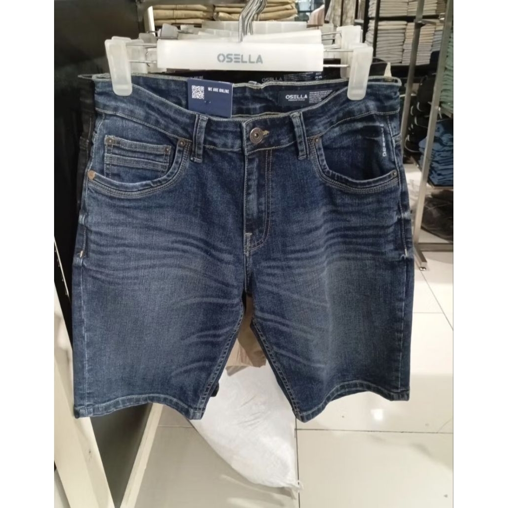OSELLA Celana Pendek Pria Dewasa Denim Original New