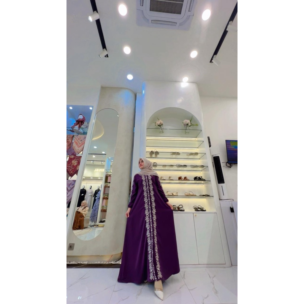 gamis bordir aceh full