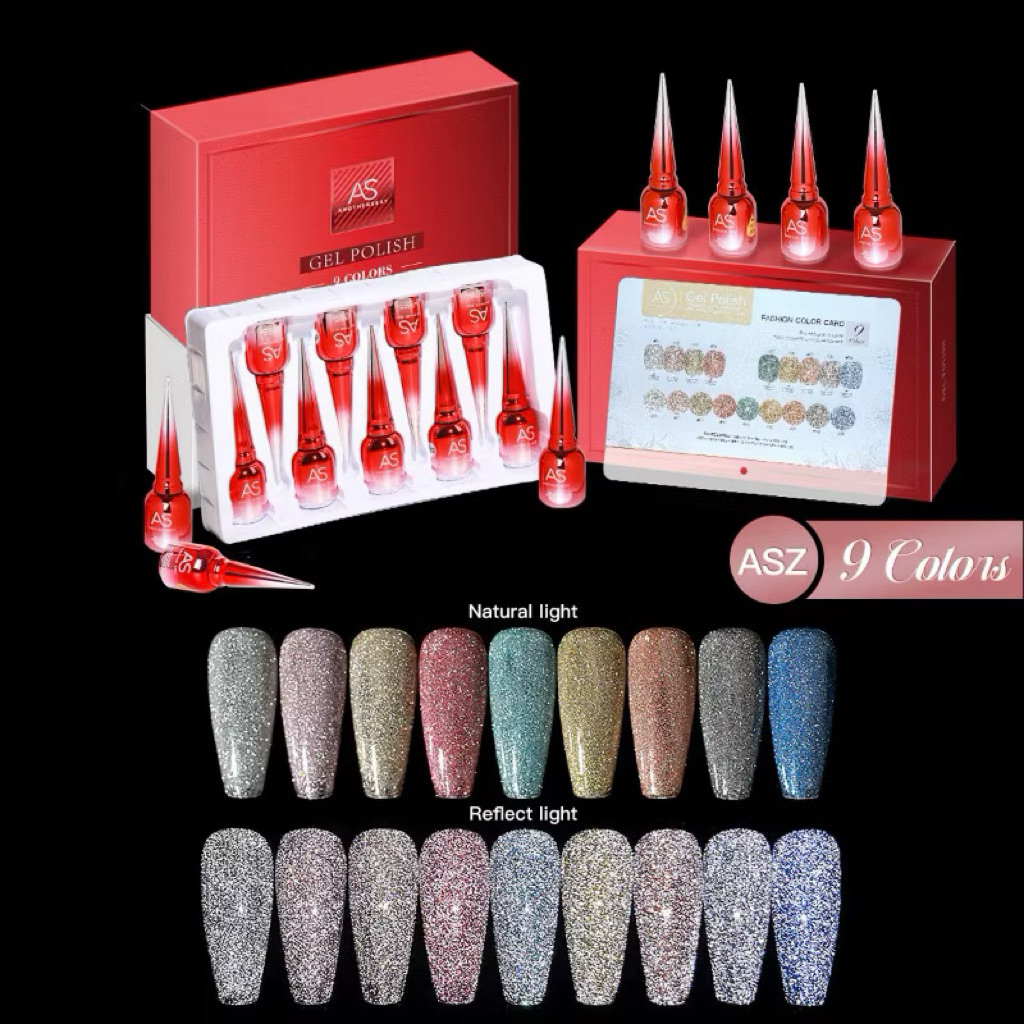 Nail gel AS - Nail color AS - Nail AS ASZ - FLASH GLITTER AS
