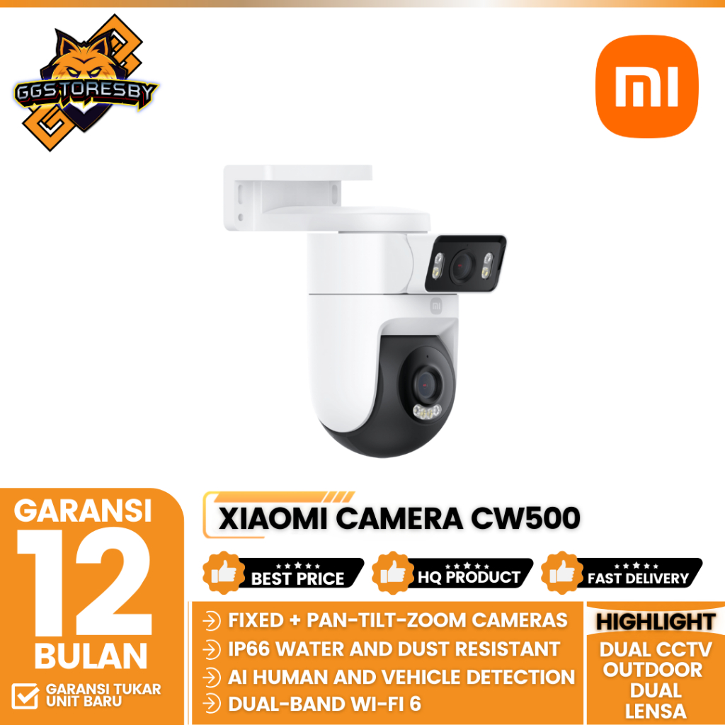 Xiaomi Outdoor Camera CW500 Dual CCTV Outdoor Dual Lensa 4MP - Outdoor Camera Xiaomi CW500 Dual ID