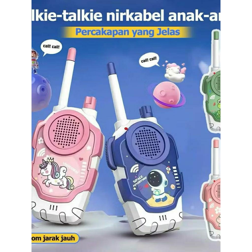 {JS} Mainan Edukasi Walkie Talkie Jarak Jauh / Walkie Talkie Nirkabel Anak Jarak Jauh Edukasi Mainan