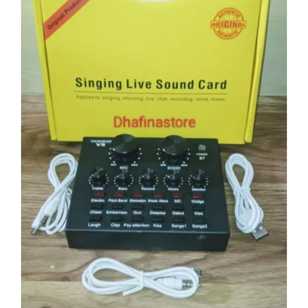 Sound card V8 Mixer SoundCard V8 MIXER Audio USB External Soundcard