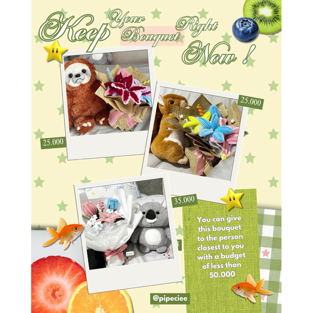 Pipe cleaner bouquet