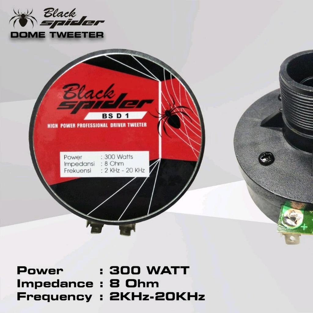 Driver Tweeter Black Spider BS D1 Original driver tweeter sekelas RCF 350