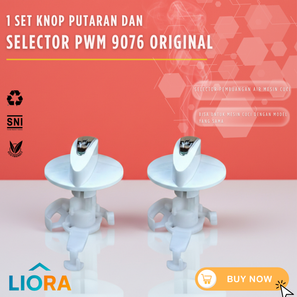 LIORA SET KNOP + SELECTOR MESIN CUCI 2 TABUNG / KNOP MESIN CUCI / SELECTOR MESIN CUCI