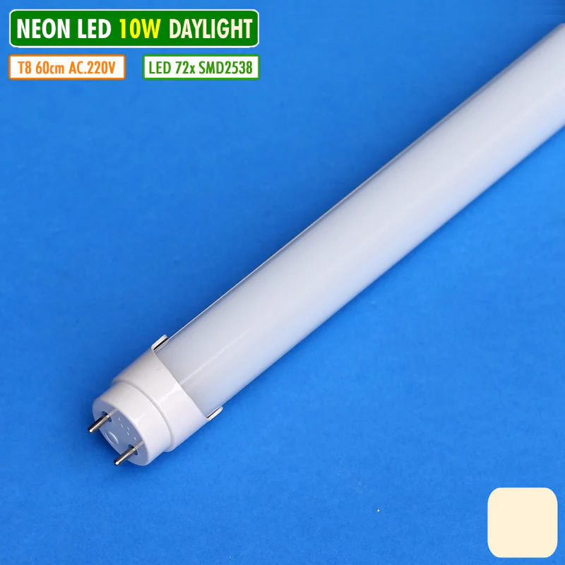 Lampu Neon Led TL T8 10W 60cm Putih DayLight 5000K SMD 2538 AC 220V Tabung Plafon Box Toko Ruang Tam