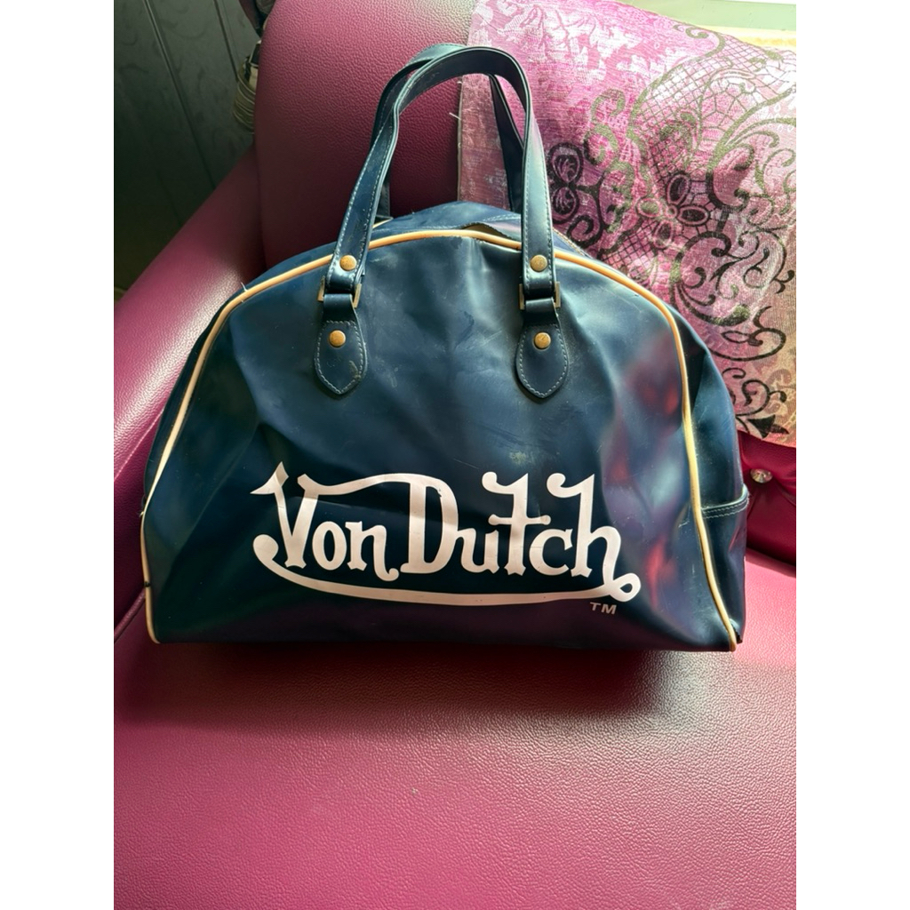 von dutch leather duffle bag