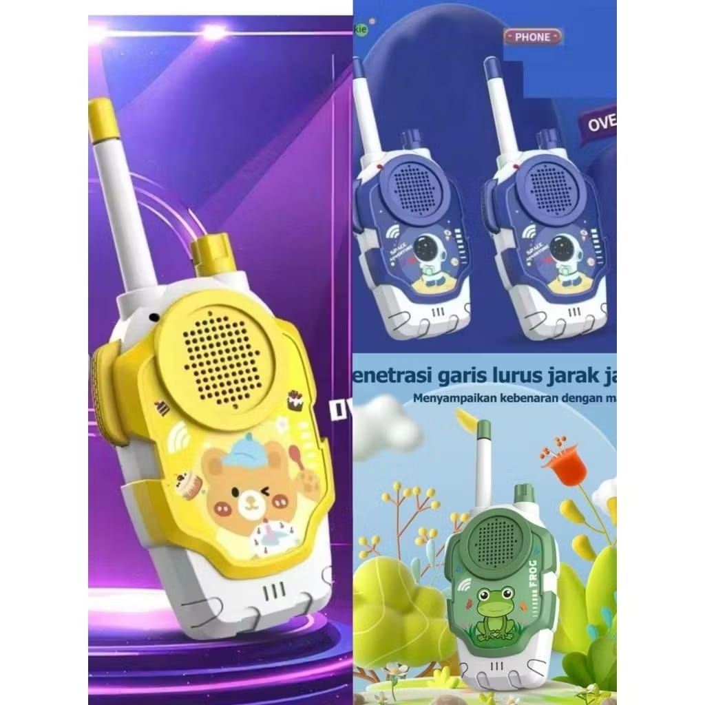 {BS} Walkie Talkie Nirkabel Anak Jarak Jauh Edukasi Mainan Telepon 2pcs Hadiah Anak-anak / Mainan An