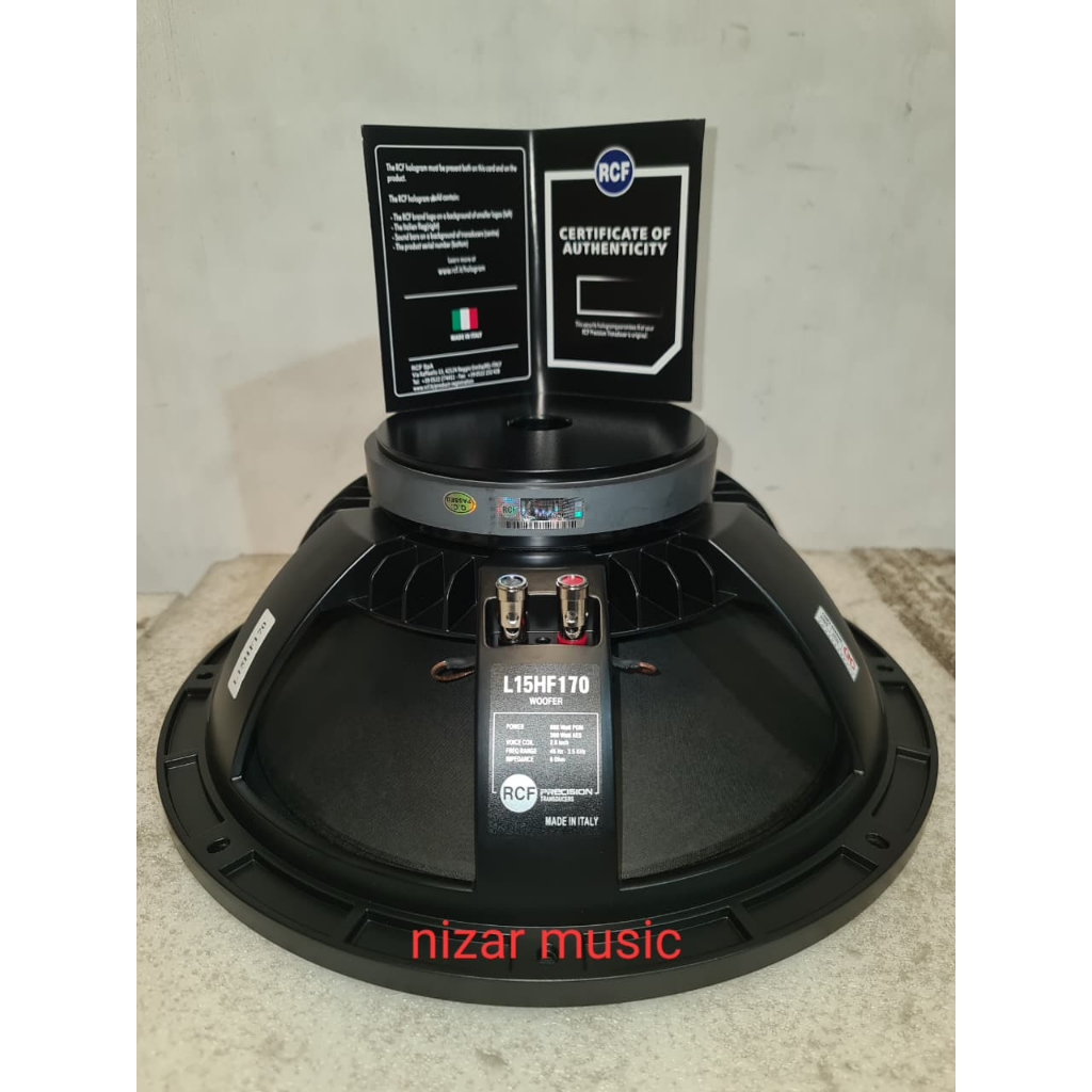 Komponen Speaker RCF L15HF170 15 Inch /L15HF170