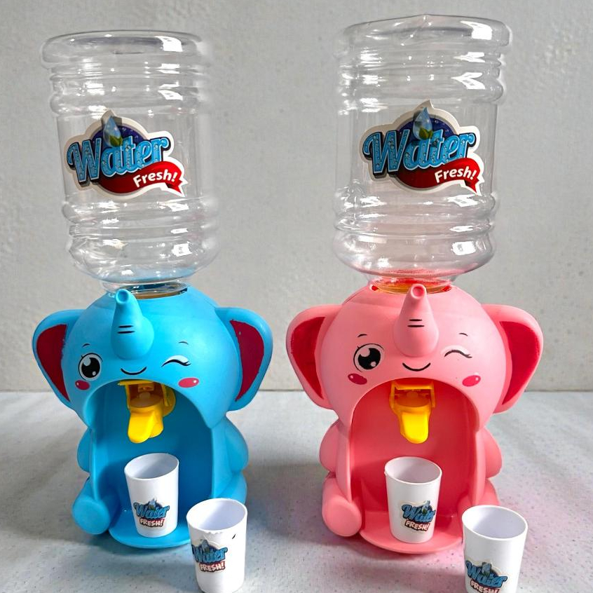 Mainan Anak Dispenser Galon Karakter Gajah Dan Beruang YK-154/Mainan Dispenser Kecil