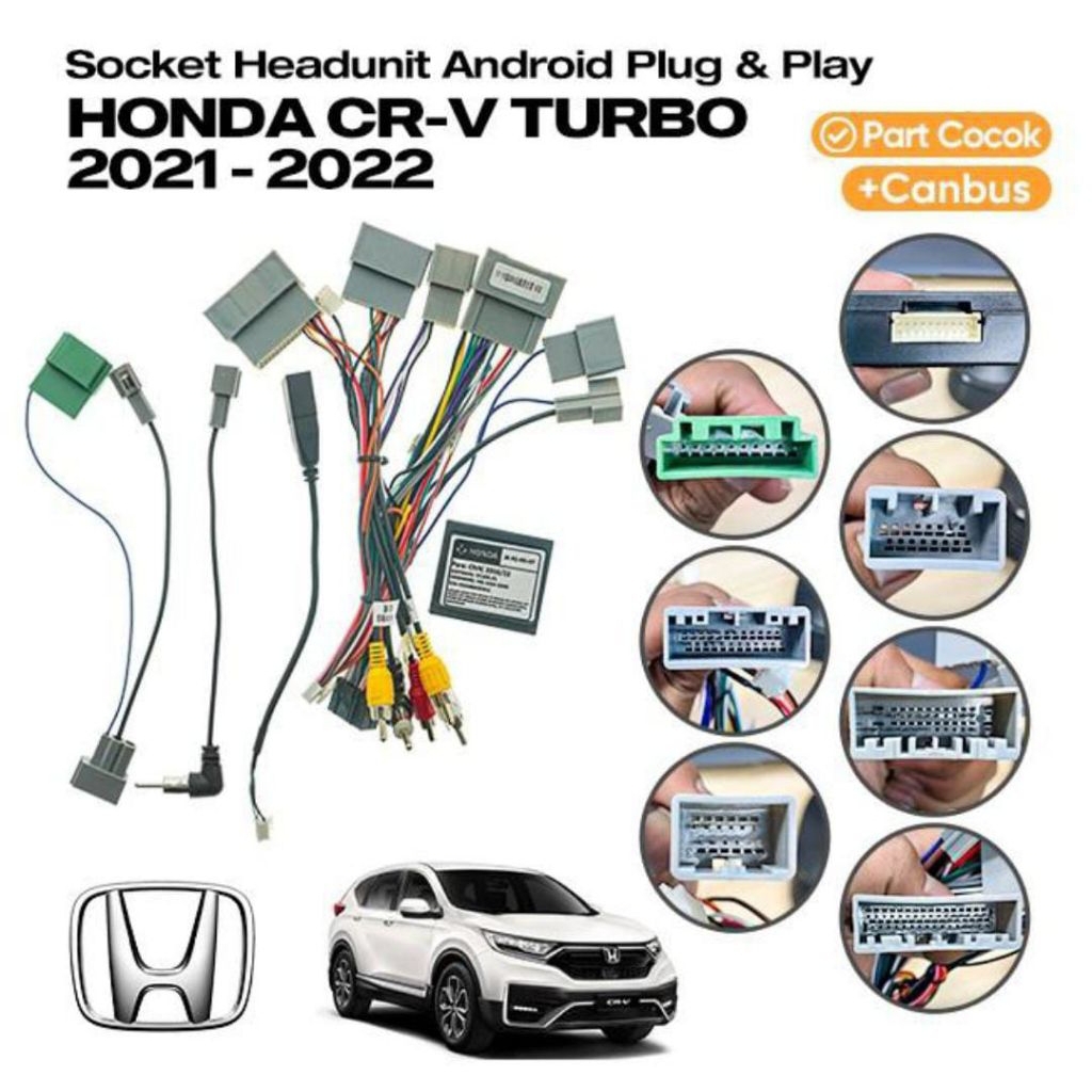 Socket Soket Kabel PNP
+ Canbus Honda CRV Turbo 2021 2022 2023