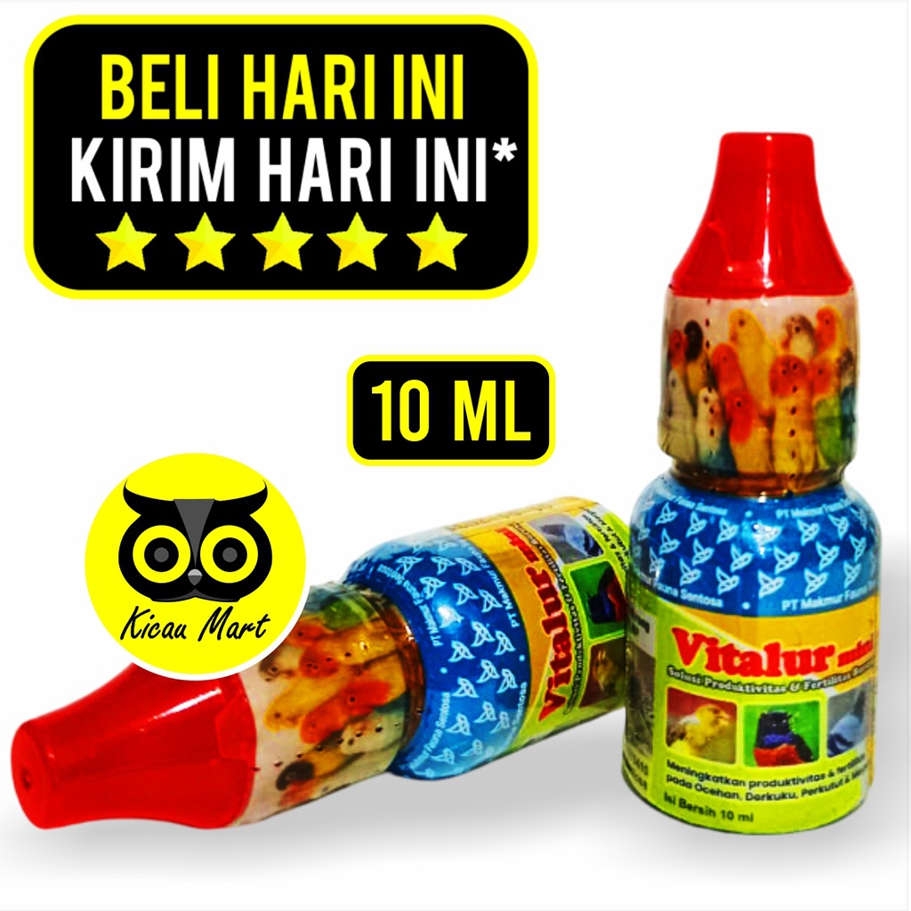 KICAU MART VITAMIN OBAT TERNAK BREEDING BURUNG VITALUR MINI DR. EDHI 10 ML MURAI KACER KENARI PERKUT