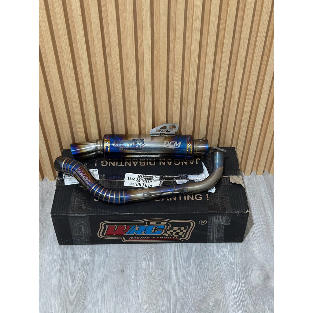 knalpot wrc titanium aerox old new