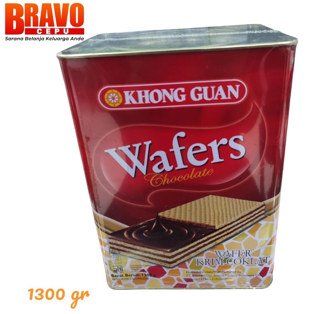KHONG GUAN WAFER KALENG 1300 GR