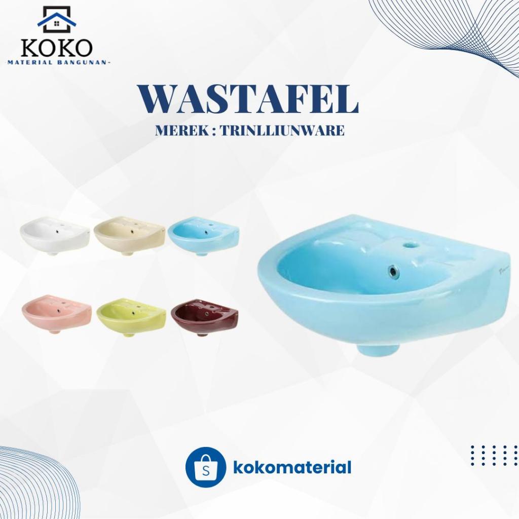 Wastafel Trilliunware Gantung Warna