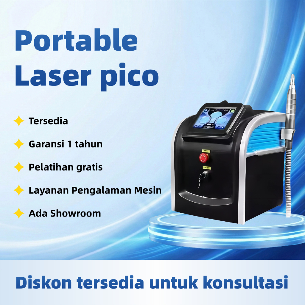 Portabel Laser Pico Alat Kecantikan Hapus Tato Flek Hitam Bopeng Bibir Hitam Blackdoll