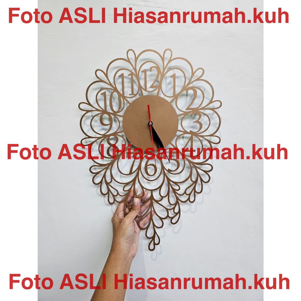 Jam Dinding Besar Luxury Mewah Hiasan Ornamen Dinding Murah