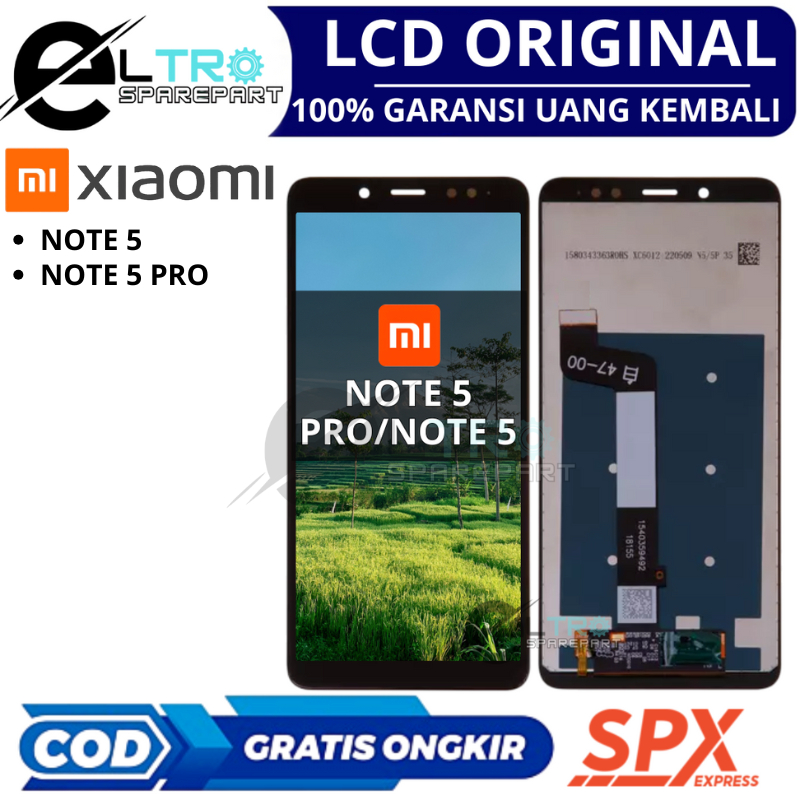 LCD XIAOMI REDMI NOTE 5 PRO / REDMI NOTE 5 - ORIGINAL FULSET