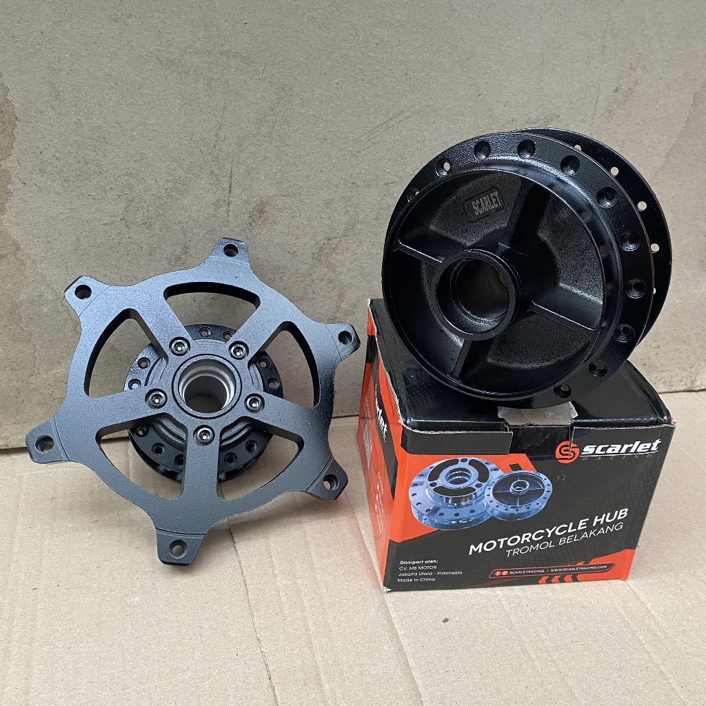 Tromol set Scarlet depan belakang - sonic 150/supra gtr