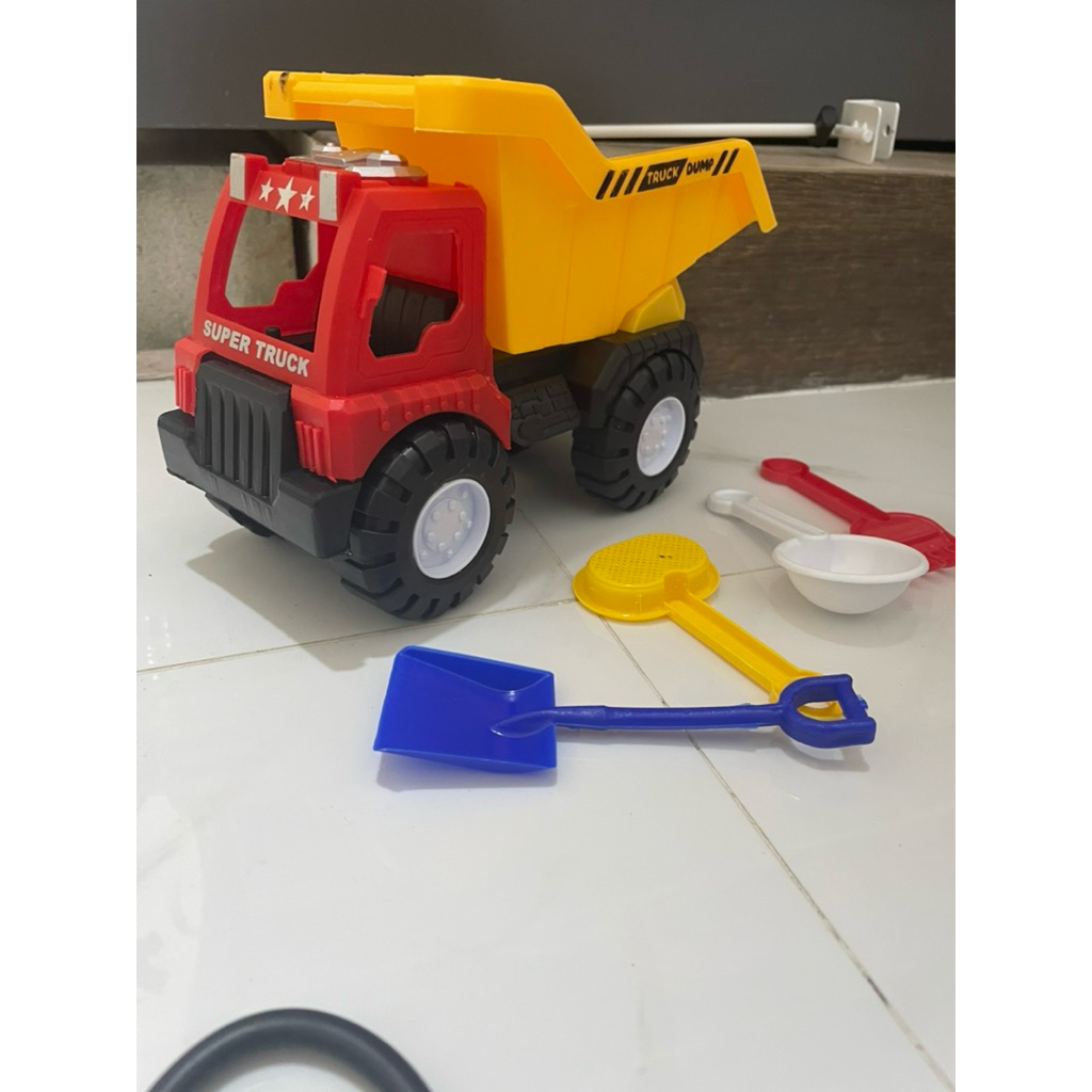 Mainan Truk Plastik Edukasi Anak - TTD Oleng, Ukuran 30x10.5x14 cm