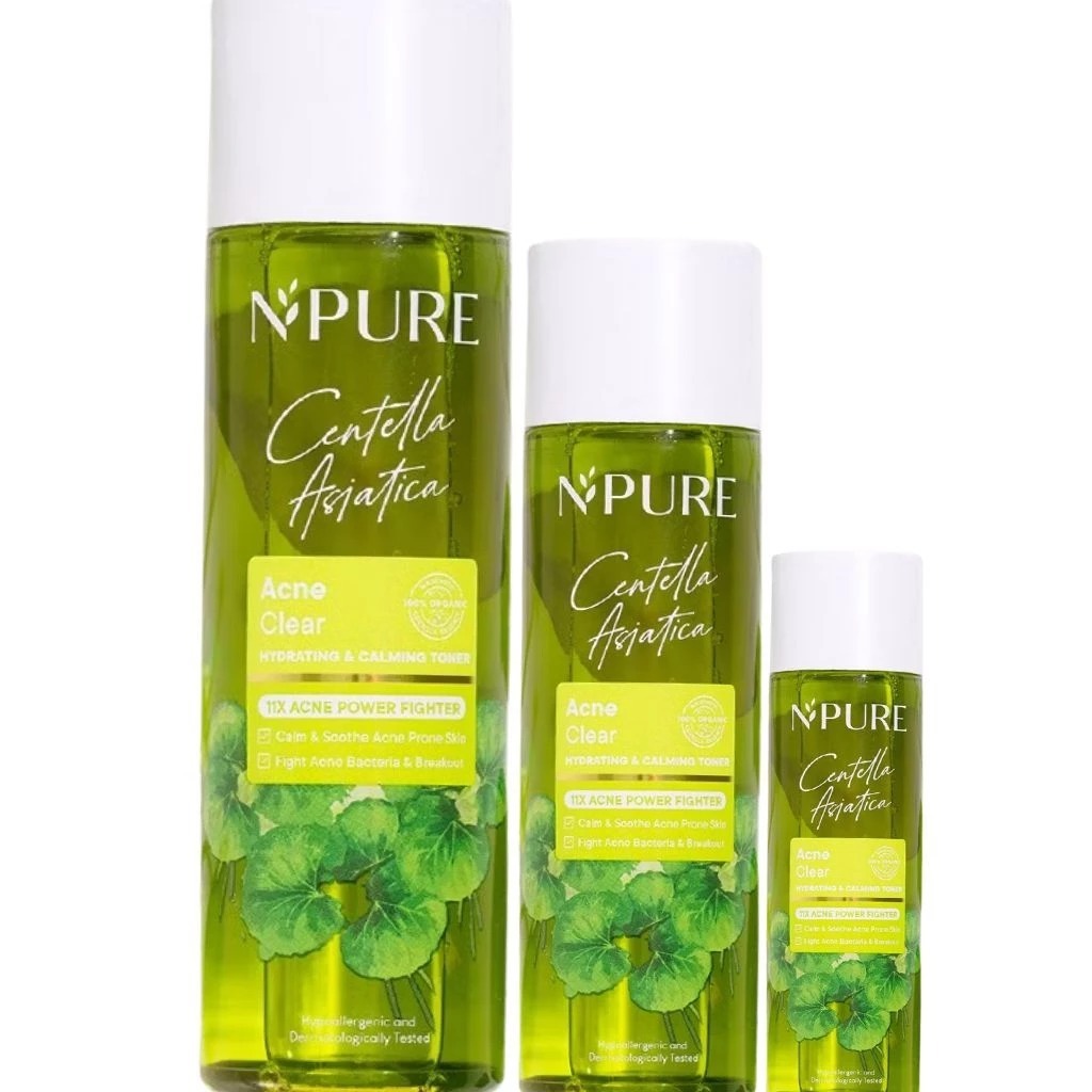 NPURE Paket Bundling Cica Acne Face Toner Centella