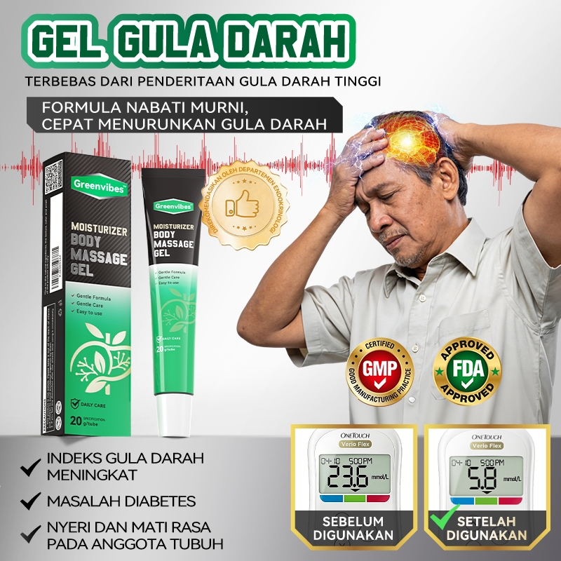 Greenvibes Gel Herbal Gula – Bantu Rawat Tubuh Tetap Sehat