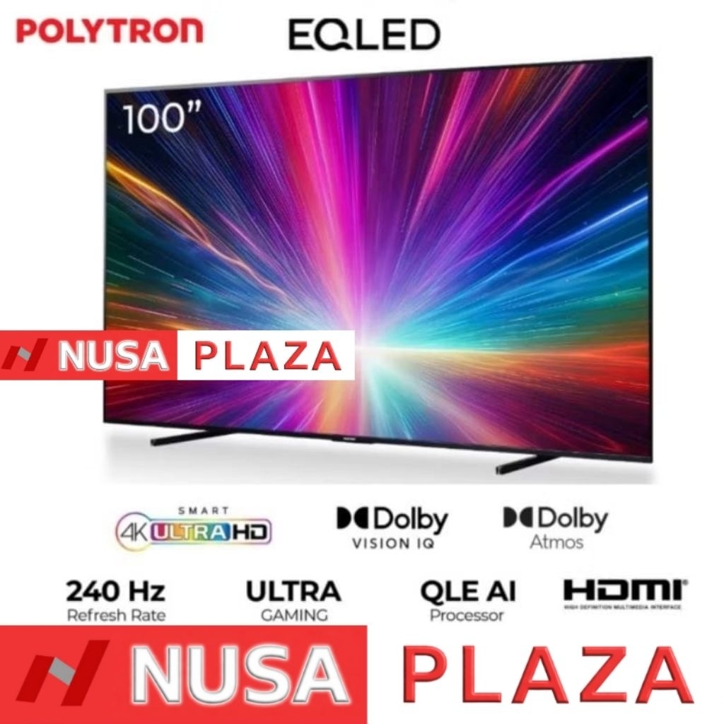 TV POLYTRON 100 inch EQLED 4K / POLYTRON EQLED TV 100 Inch 4K – PLD 100QV5925 (KHUSUS MEDAN)