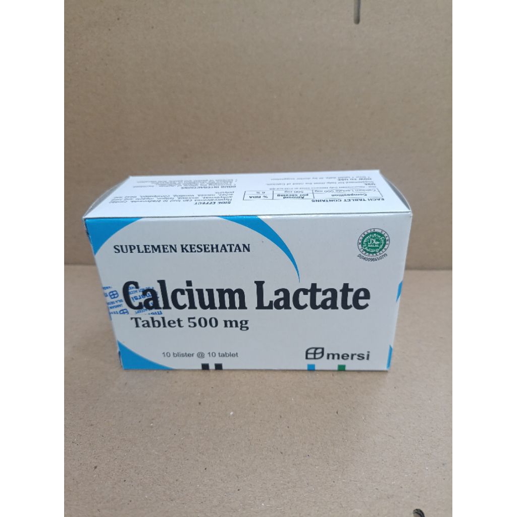 calcium lactate 500mg box 100 tablet