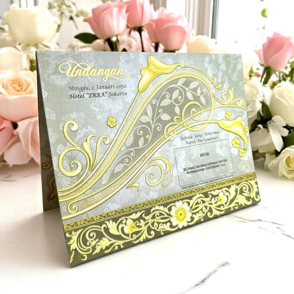 Cetak Undangan Blanko Erba 88126 | Cetak Undangan Blanko Murah | Cetak Undangan Elegan | Cetak Undan