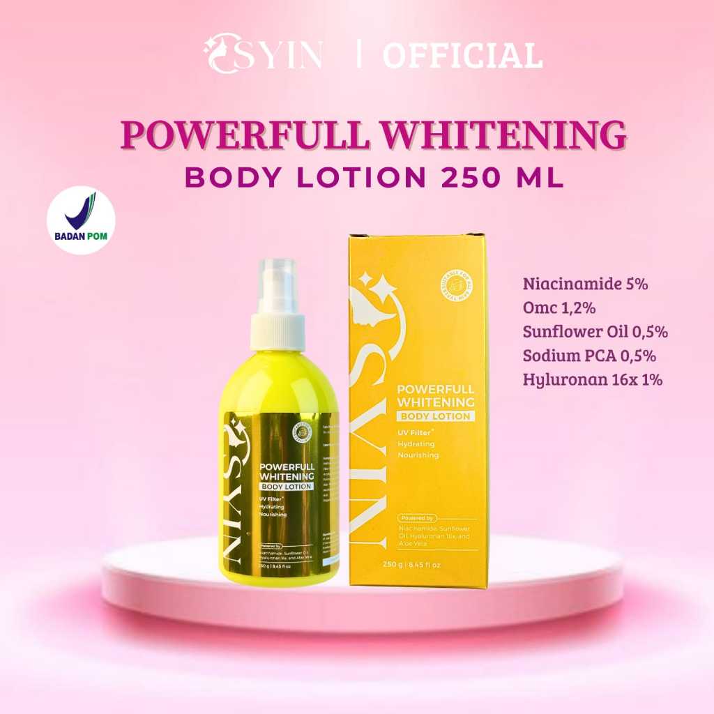 POWERFULL WHITENING Body Lotion 250ml Osyin Glow