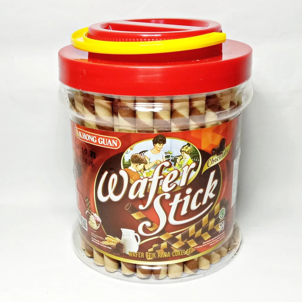 KHONG GUAN Wafer Stick Astor Coklat 500g Kemasan Toples Rasa Coklat