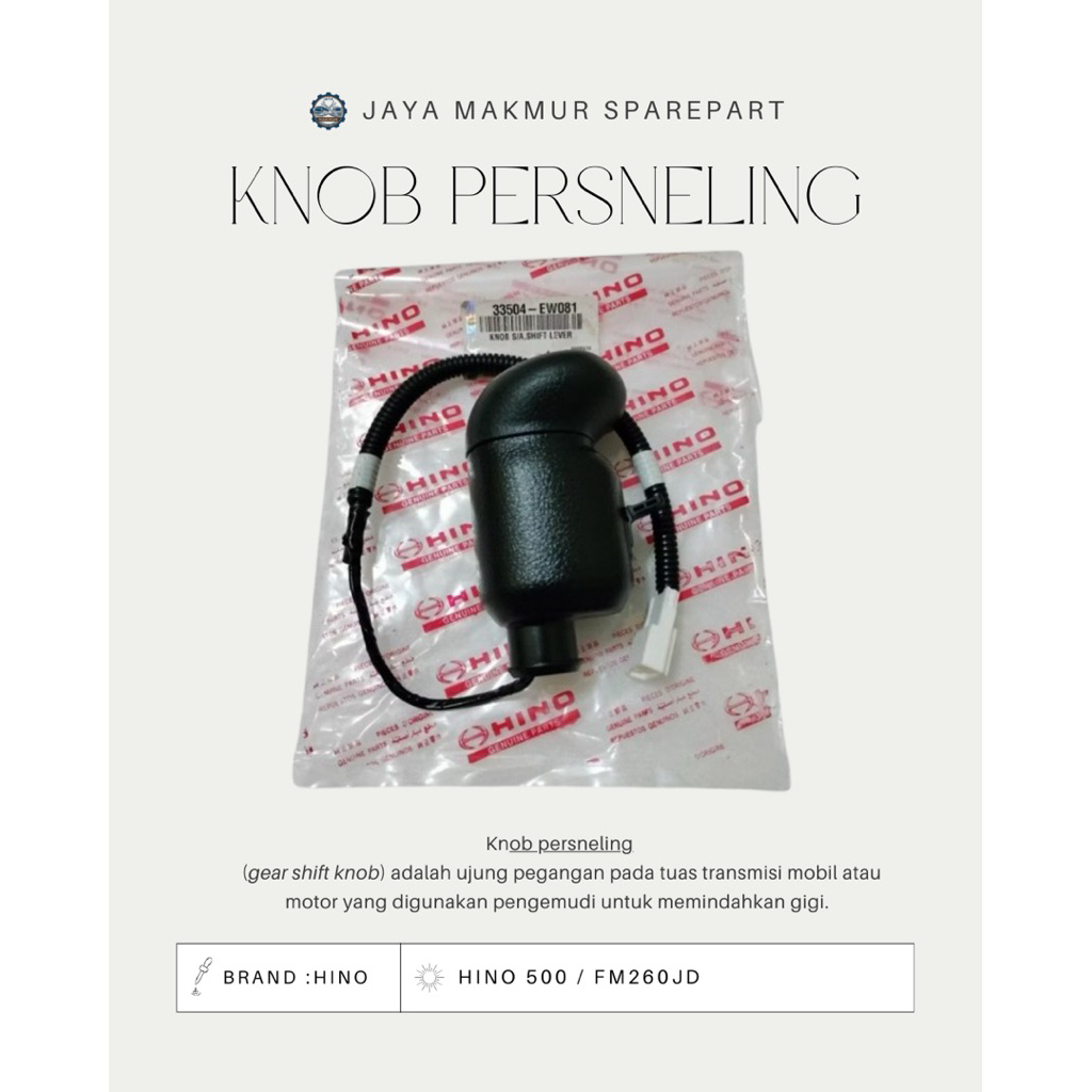 Knob Perseneling HINO FM260 JD / HINO 500