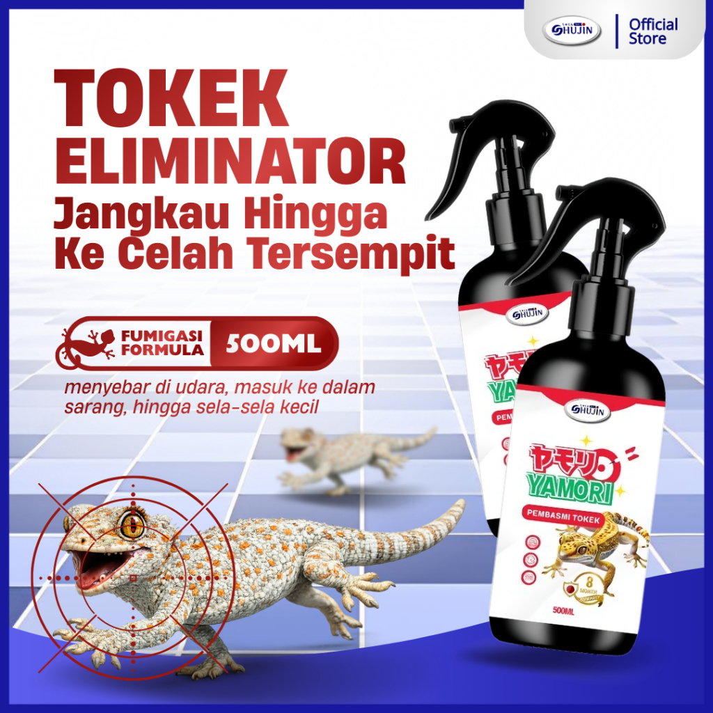 Pengusir Tokek SHUJIN YAMORI Pembasmi Tokek Ampuh Semprotan Anti Tokek Efektif Basmi Tokek ORIGINAL