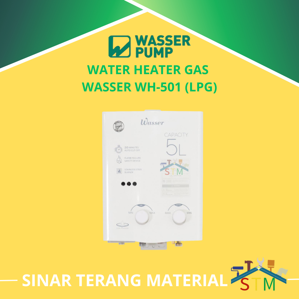 Water Heater Wasser WH-501 / Water Heater Wasser WH 501  - Gas LPG