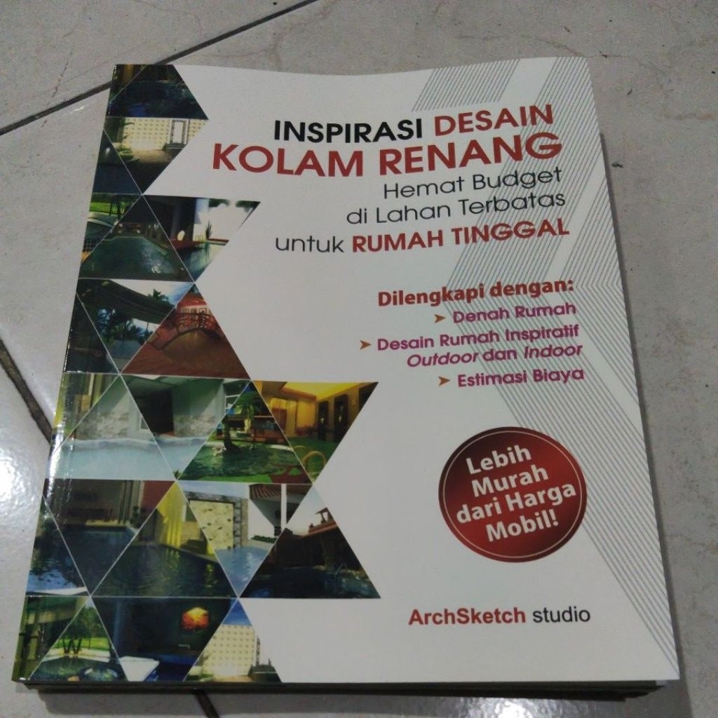 BUKU DESAIN DISAIN RUMAH ARSITEK ARSITEKTUR / INSPIRASI DESAIN KOLAM RENANG
