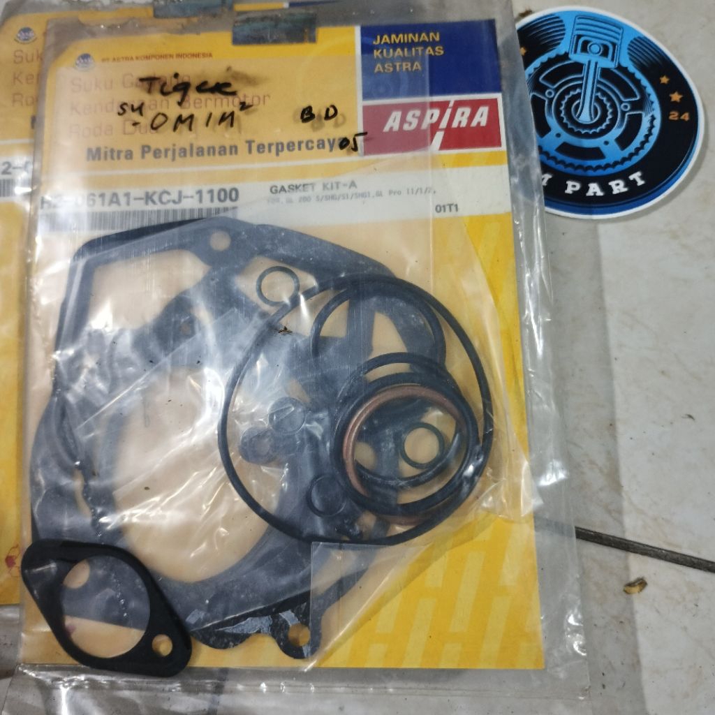 H2 061B1 KCJ 1100 original Aspira Astra autopart AHM Astra Honda motor HGP genuine part NOS perpak P