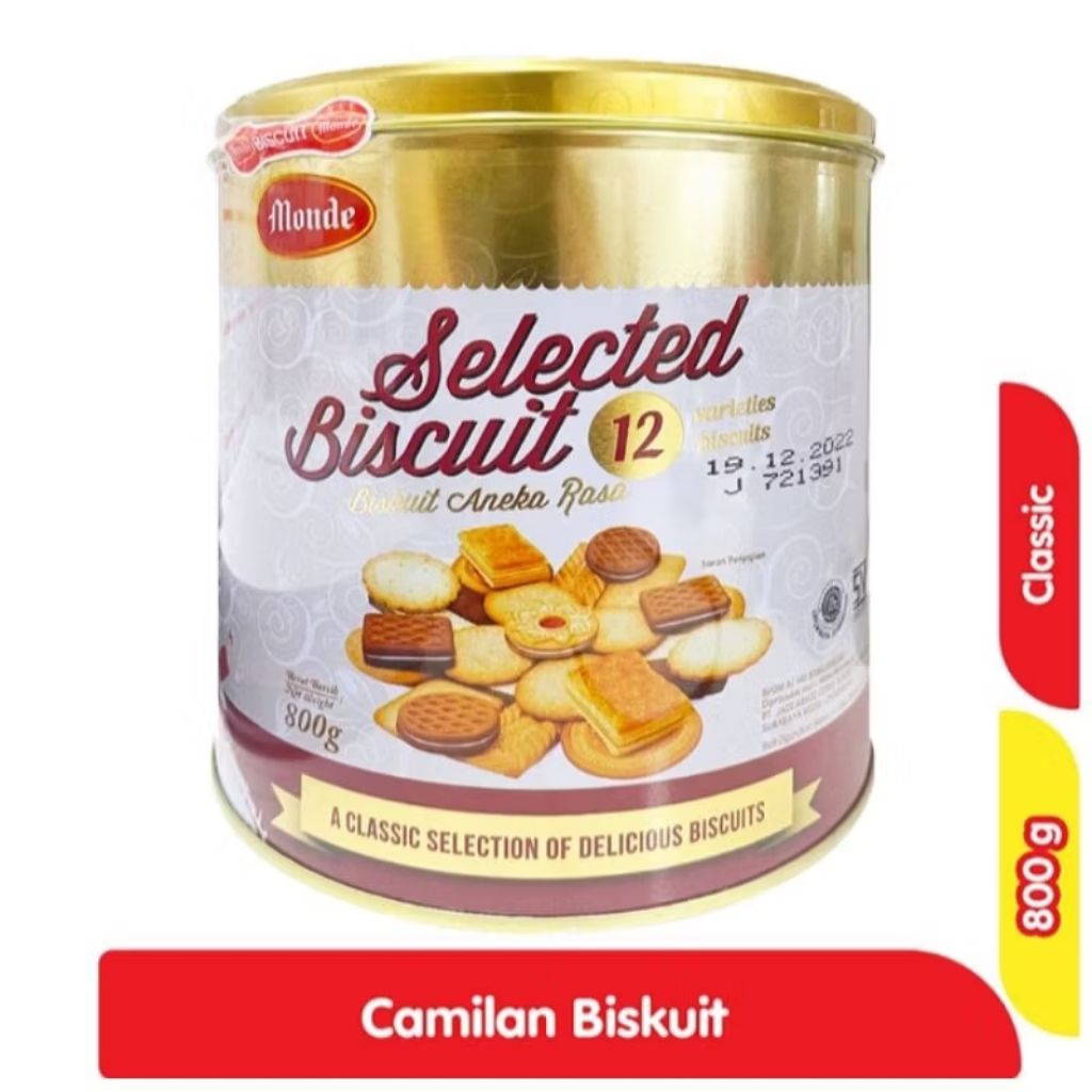Monde Selected Biscuit Kaleng 800 g