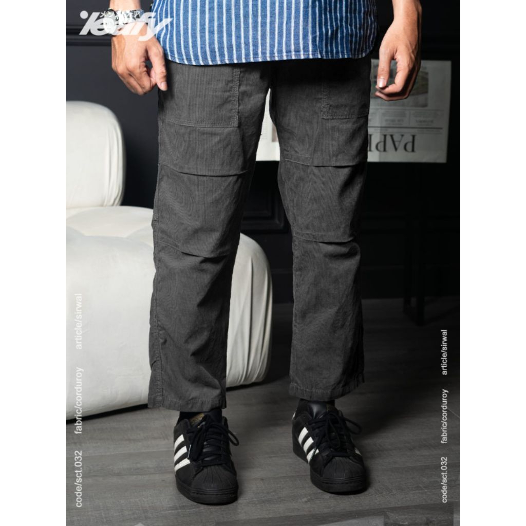 Celana Sirwal LEAFY ORIGINAL Bahan CORDUROY Limited Edition