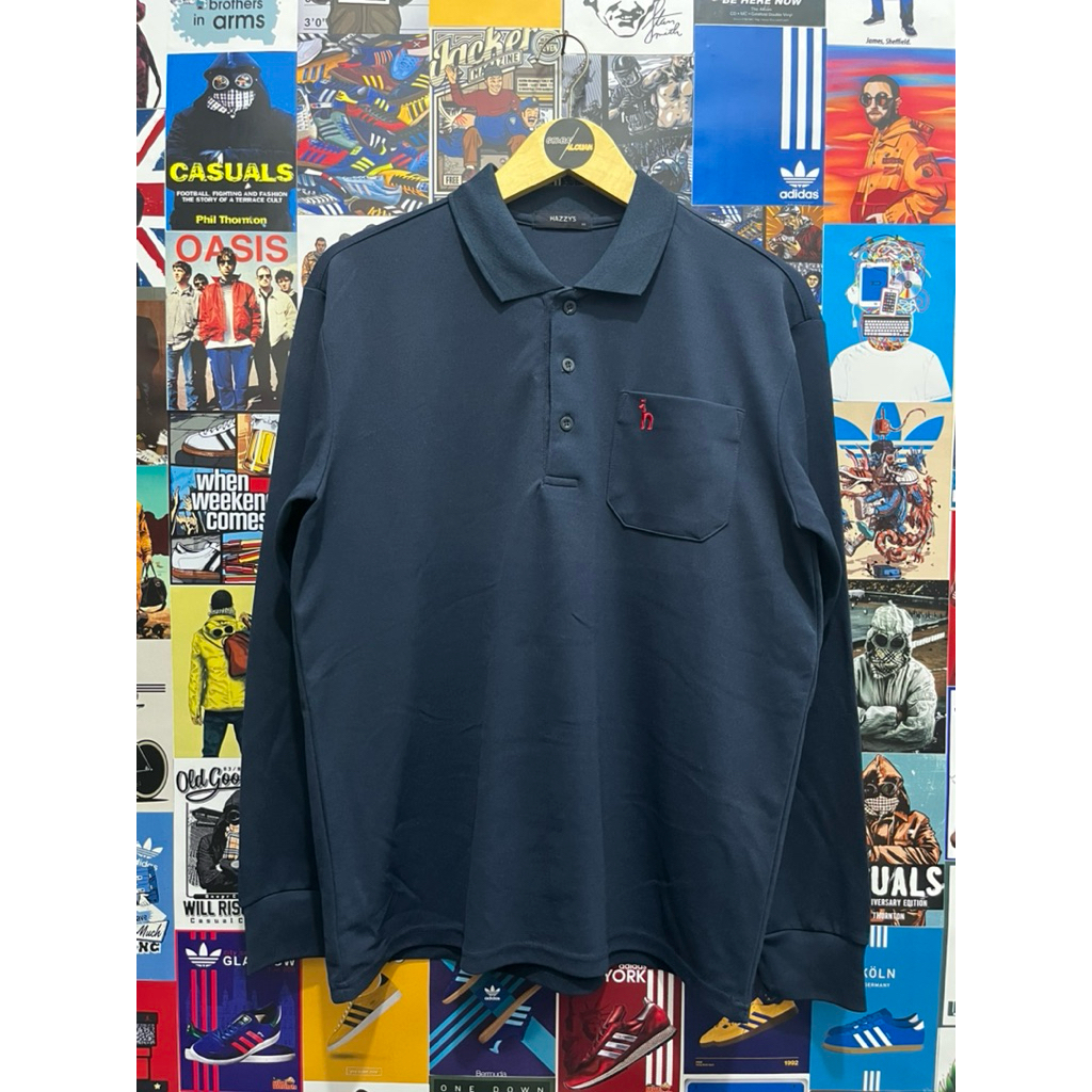 Long Sleeve / Polo Shirt / Rugby Shirt / Vintage / Second / HAZZYS