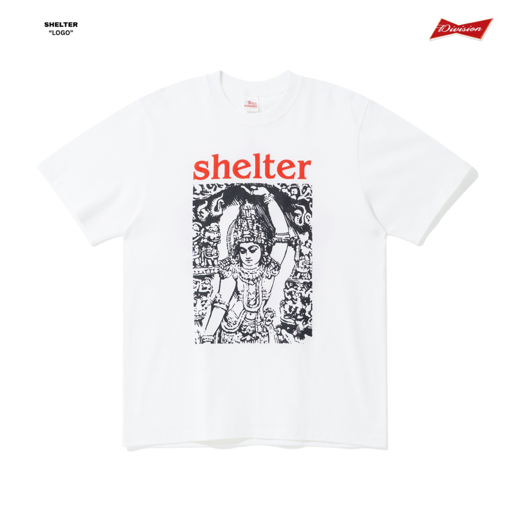 Shelter - Logo Tshirt - White | Baju Hardcore