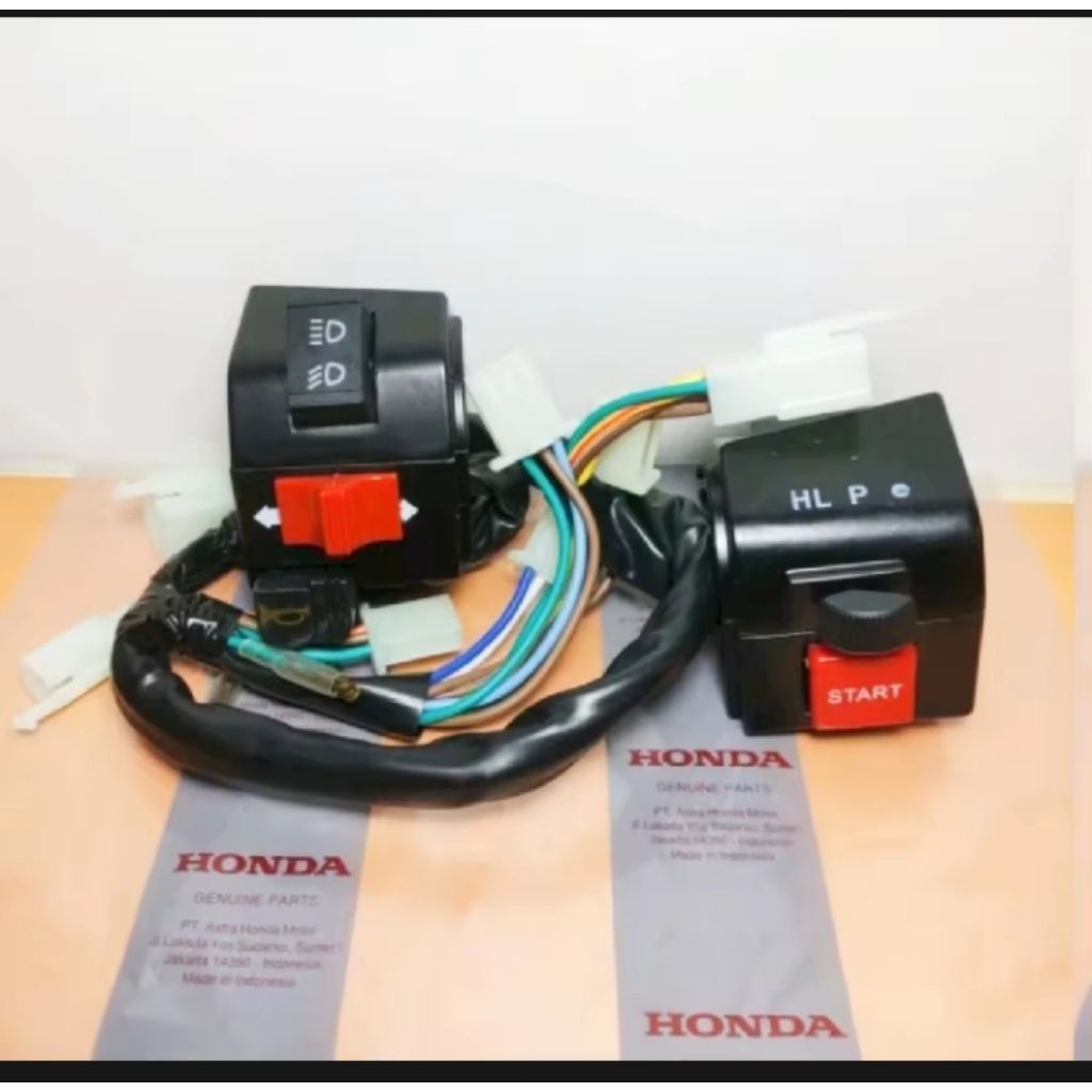 SAKLAR LAMPU KIRI KANAN SET HONDA GRAND ASTREA PRIMA LEGENDA IMPRESA SAKLAR HOLDER LAMPU KIRI SEIN K