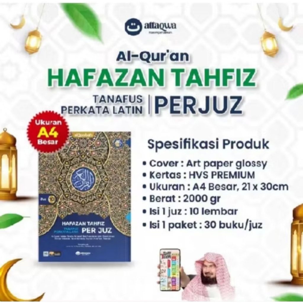 AlQuran Per Juz (30 Juz 30 Buku)