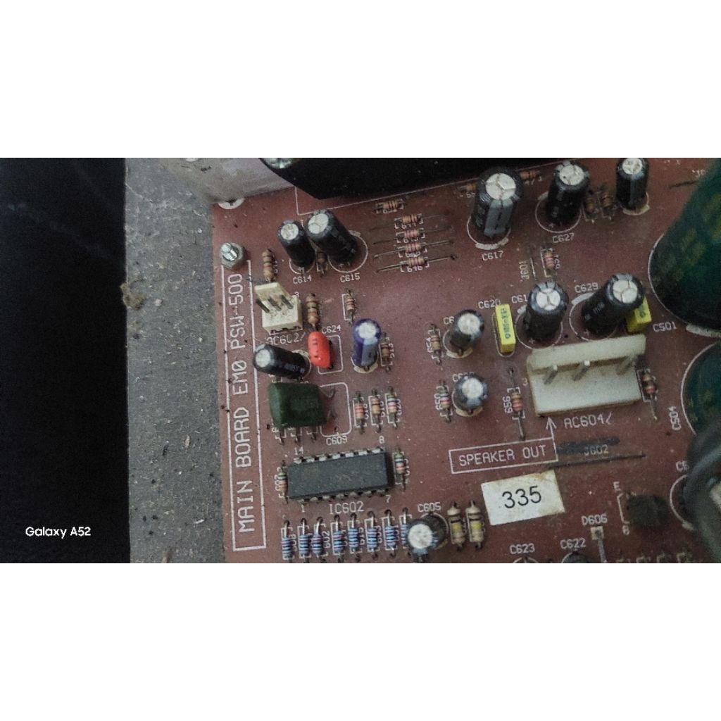 kit subwoofer PSW500 rebah plus trafo bawaan polytron