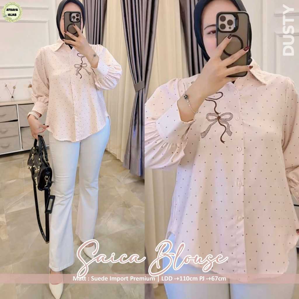 Pakaian Wanita HQ SAICA BLOUSE From AtHAYA FASHION STORE