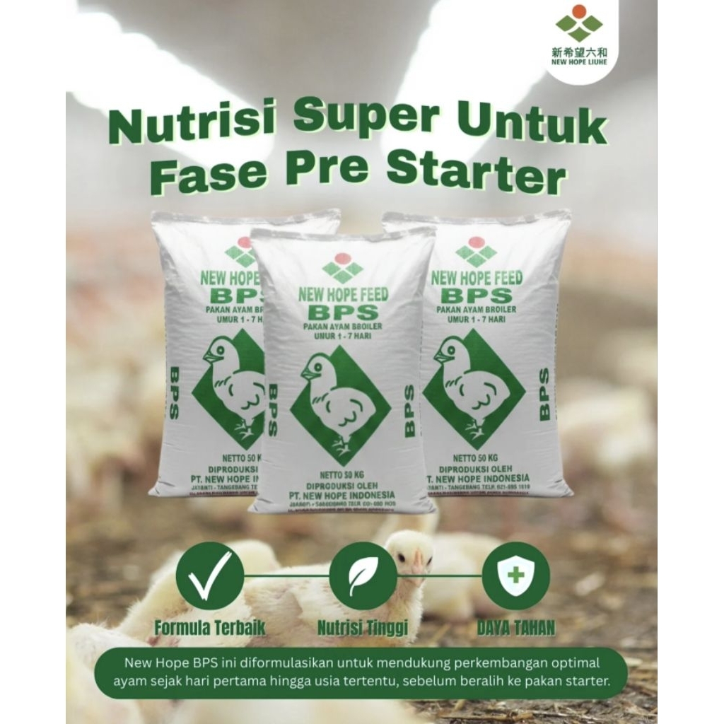 Pakan Ayam Broiler Starter BPS New Hope Paket Gojek