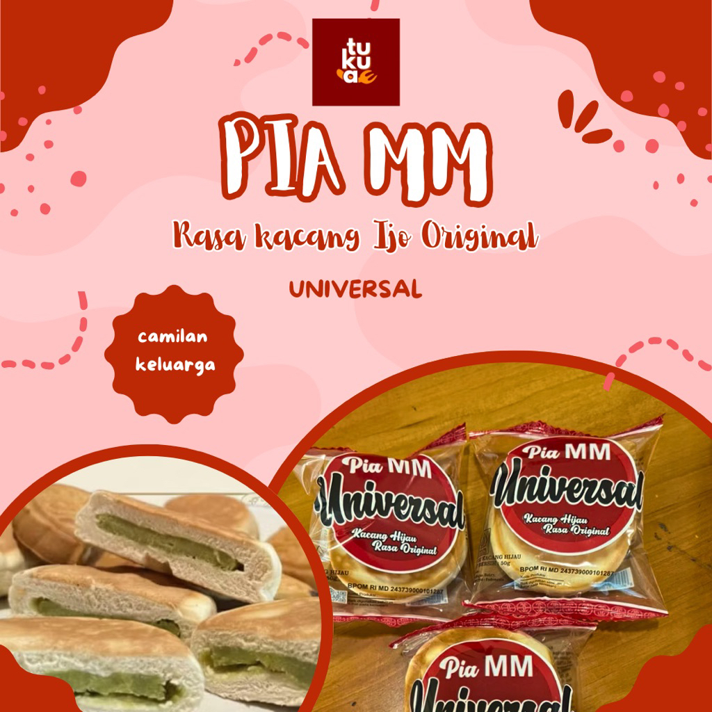 PIA Kacang Ijo Roti isi kacang Ijo Pia Universal Pia MM