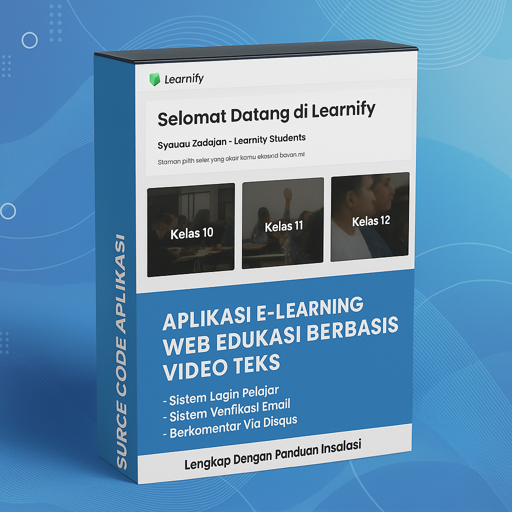 Aplikasi E-Learning Web Edukasi Berbasis Video Teks