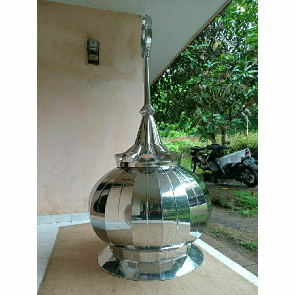 Kubah Stainless ukuran 1 meter / Kubah Stainless ukuran 100 cm / Kubah musholla ukuran 1 meter / kub