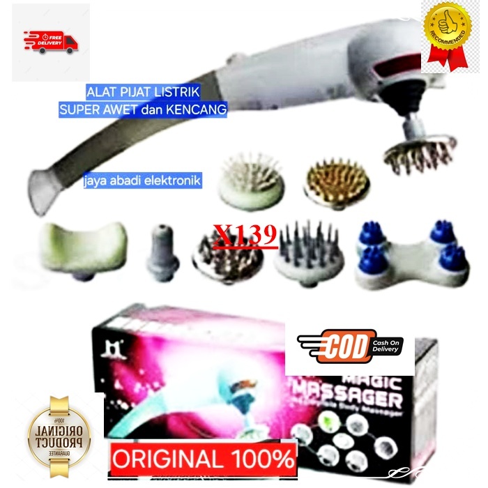 X139 ELEKTRIK TERAPI MAGIC H118 MESIN MASSAGE ORI 100% PELANGSING PENGHANCUR LEMAK KURUS LISTRIK MAS
