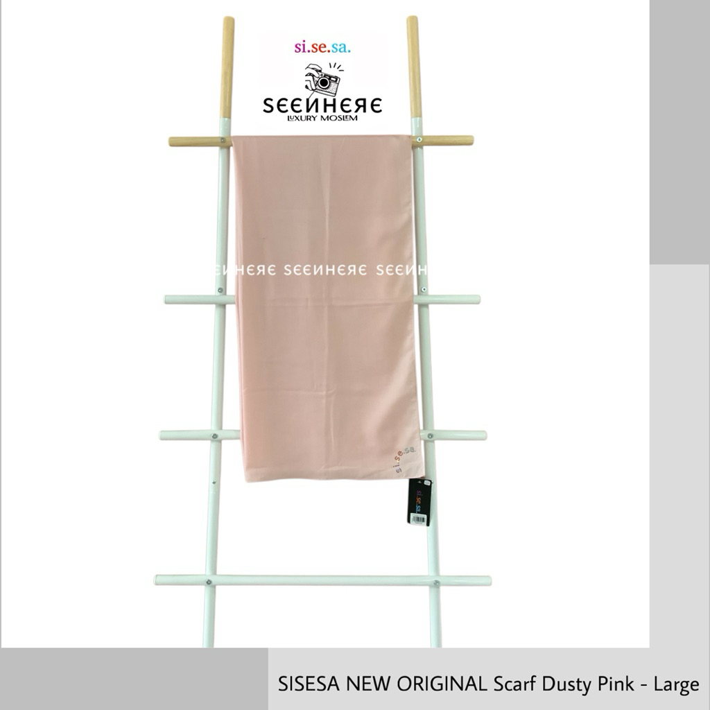 SISESA NEW ORIGINAL GUARANTEED - Scarf Swarovski Dusty Pink (Large)